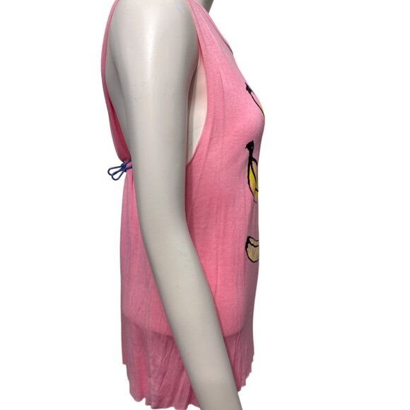 Aeropostale Bananas Pink Banana Muscle Tank Size Medium - Picture 4 of 8